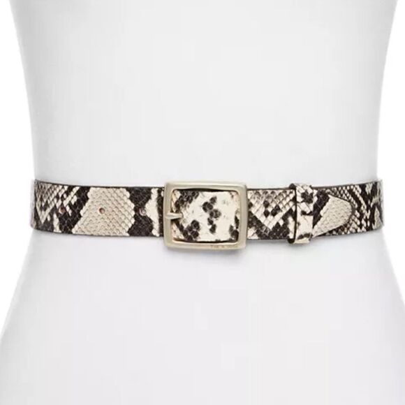 NWT Rag & Bone - Boyfriend Belt in Black/White